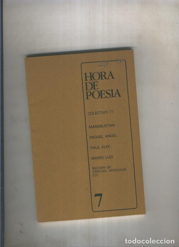 Libros: Hora de poesia numero 07 - Varios - Foto 1