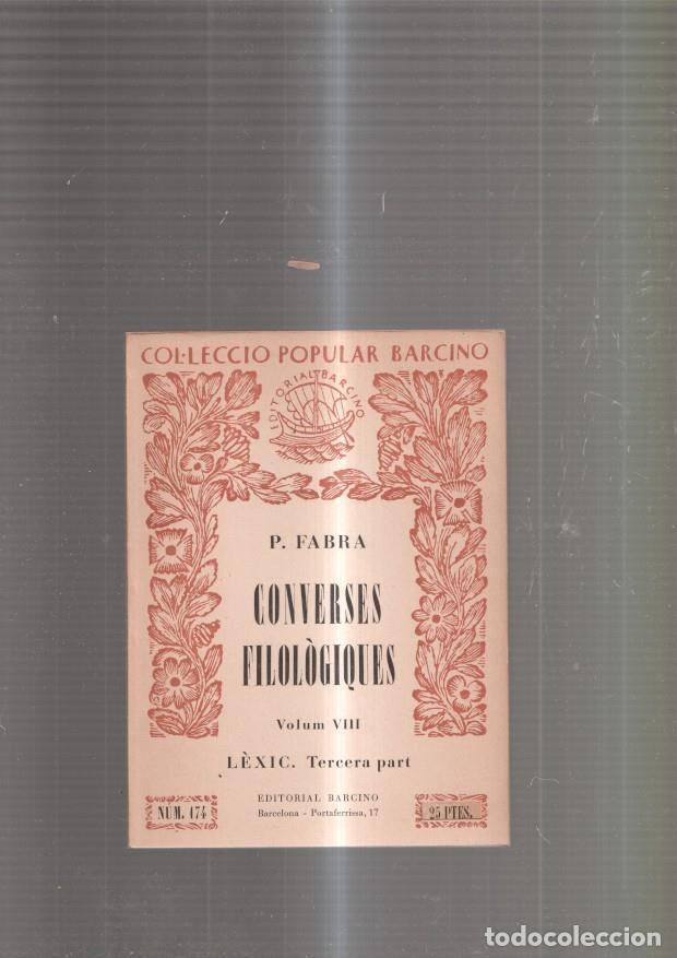 Libri di seconda mano: Converses filologiques volum VIII. Lexic, tercera part - P. Fabra