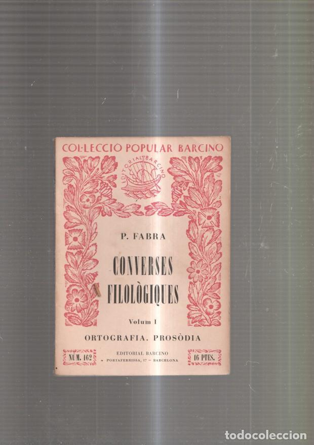 Livros em segunda m&atilde;o: Converses Filologiques Volum I. Ortografia, Prosodia - P. Fabra