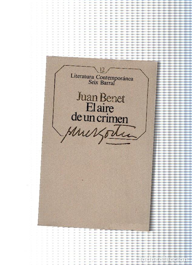 Libros: El aire de un crimen - Juan Benet