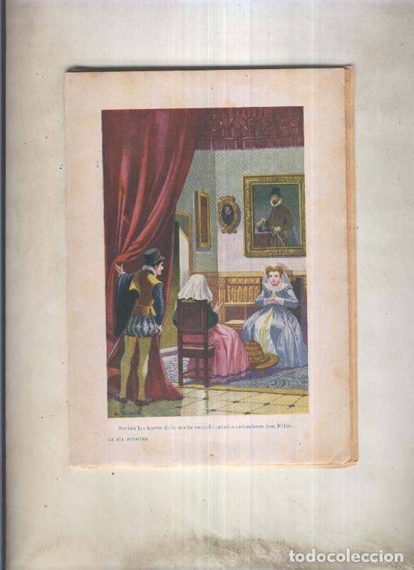 books: La tia fingida (22 paginas + 1 ilustracion color de E.Vicente - Miguel de Cervantes