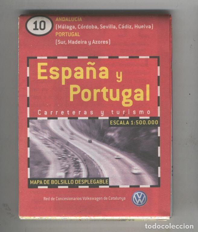 Libri di seconda mano: Mapa de bolsillo desplegable Espa&ntilde;a y Portugal numero 10 - Varios