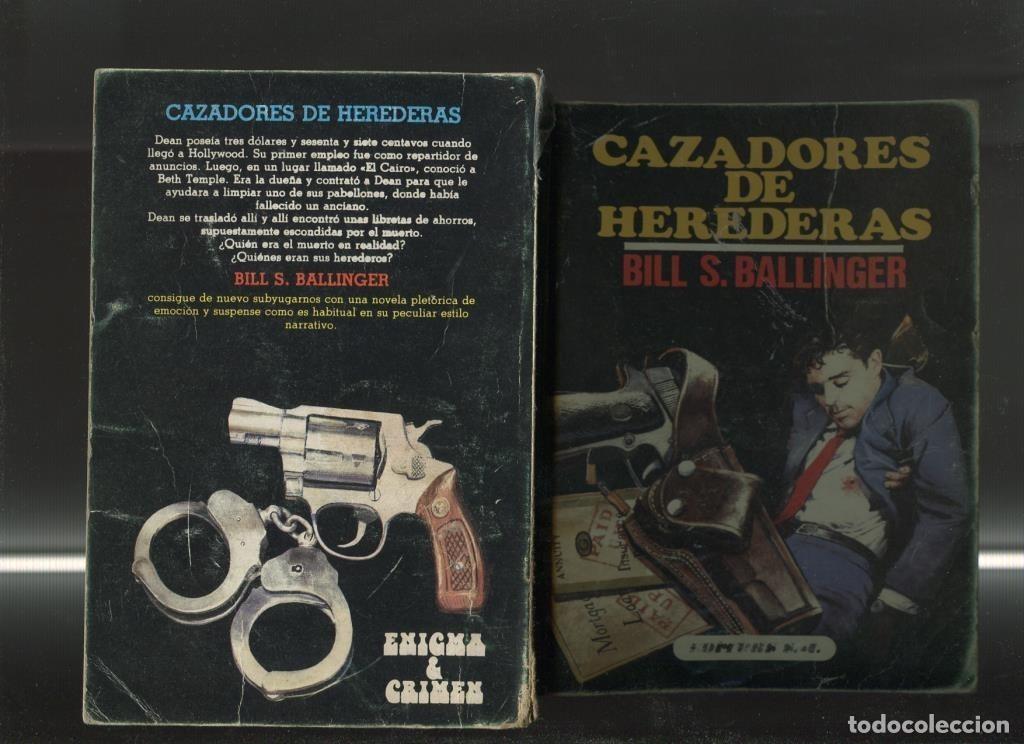 Libros: Enigma y crimen: Cazadores de herederas (cubierta algo estropeada) - Bill S.Ballinger