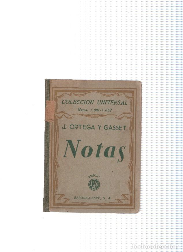 Libri di seconda mano: Notas - J. Ortega y Gasset
