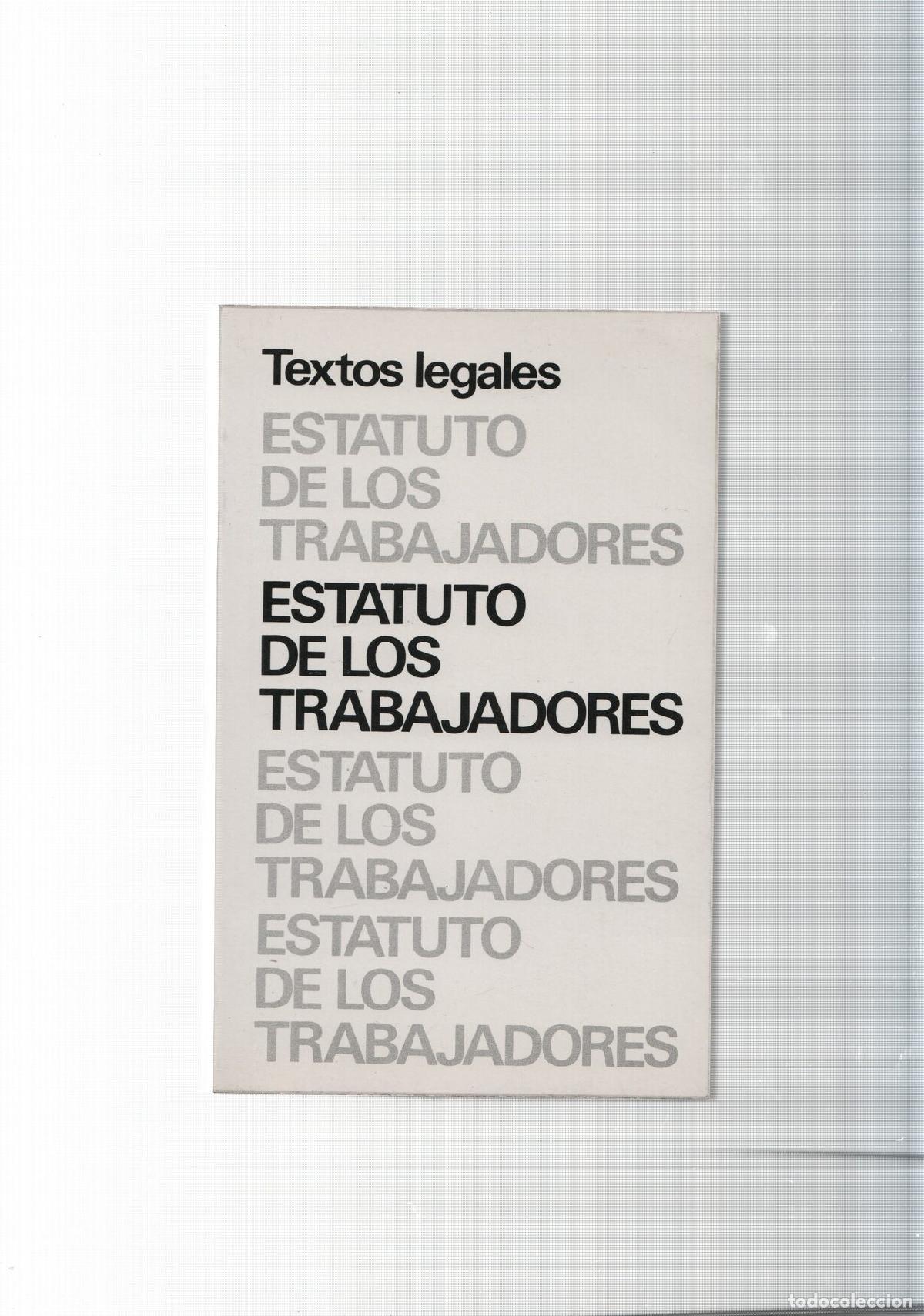 Libros: Estatuto de los Trabajadores - varios - Foto 1