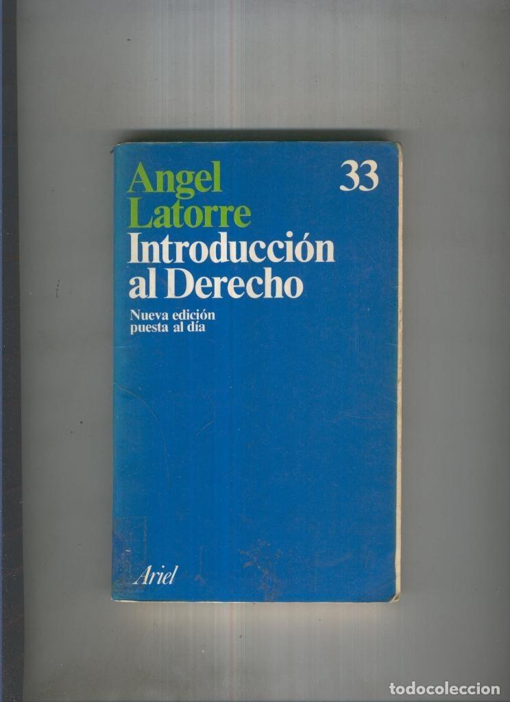 Libros: Introduccion al derecho - Angel Ltorre - Foto 1