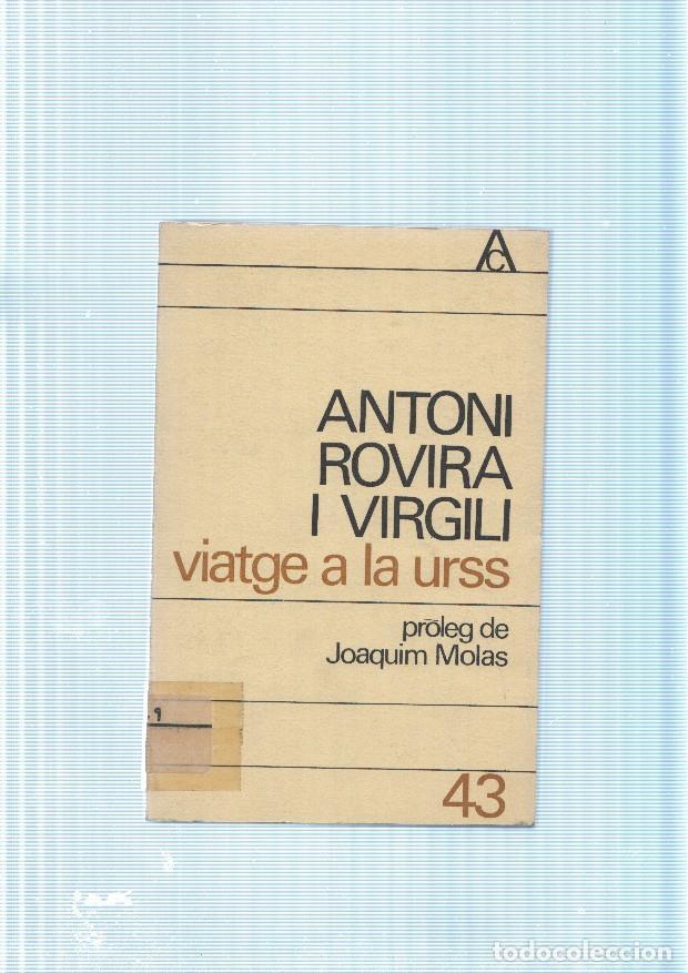 B&uuml;cher: Viatge a la urss - Antoni Rovira i Virgili