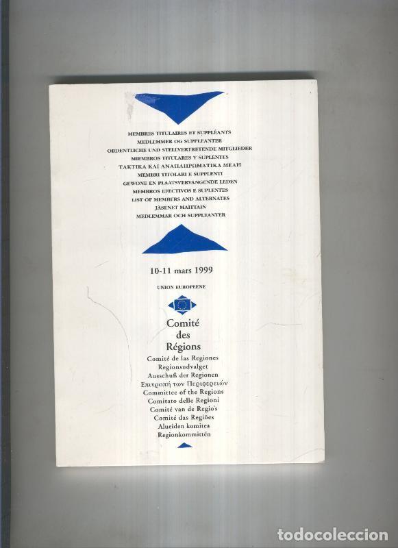 Libros: Comite des regions 10-11 mars 1999 - varios - Foto 1