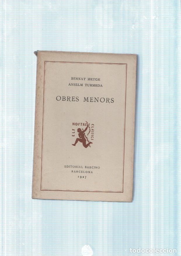 B&uuml;cher: Obres menors - Bernat Metge, Anselm Turmeda