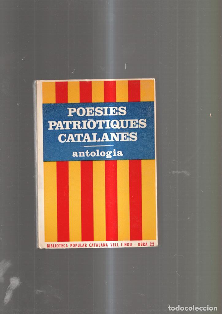 Libros: Poesies patriotiques catalanes. Antologia - varios