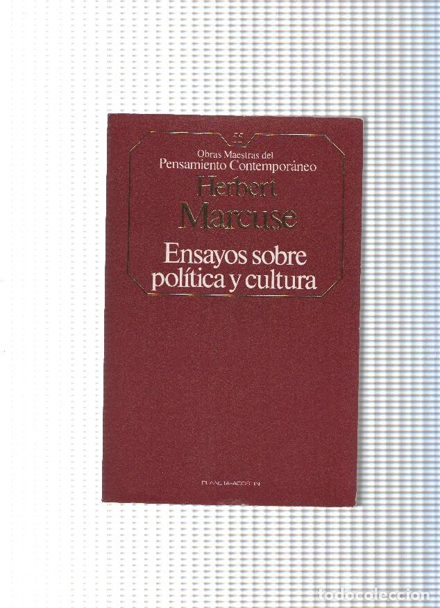 books: Ensayos sobre politica y cultura - Herbert Marcuse