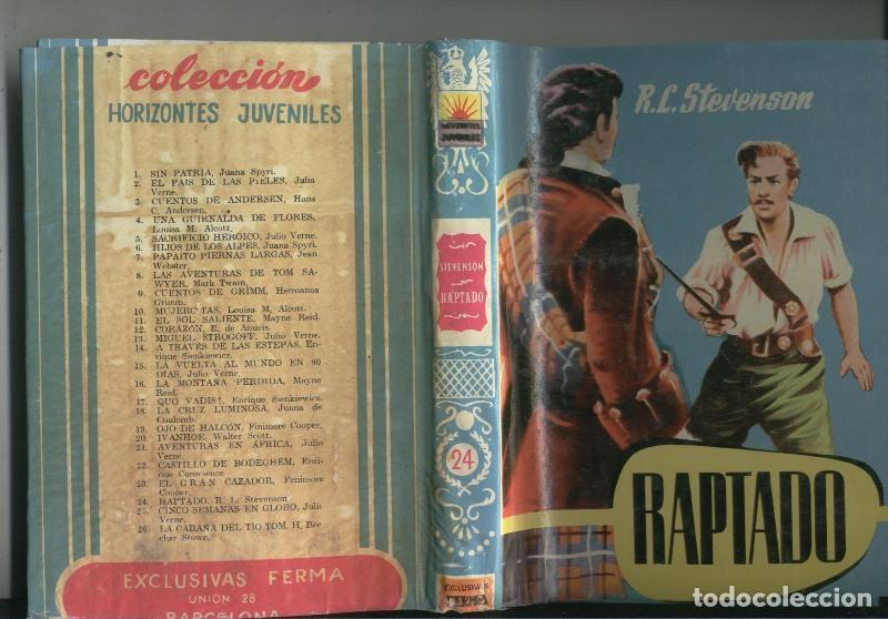 Libros: Horizontes Juveniles numero 24: Raptado - R.L.Stevenson - Foto 1