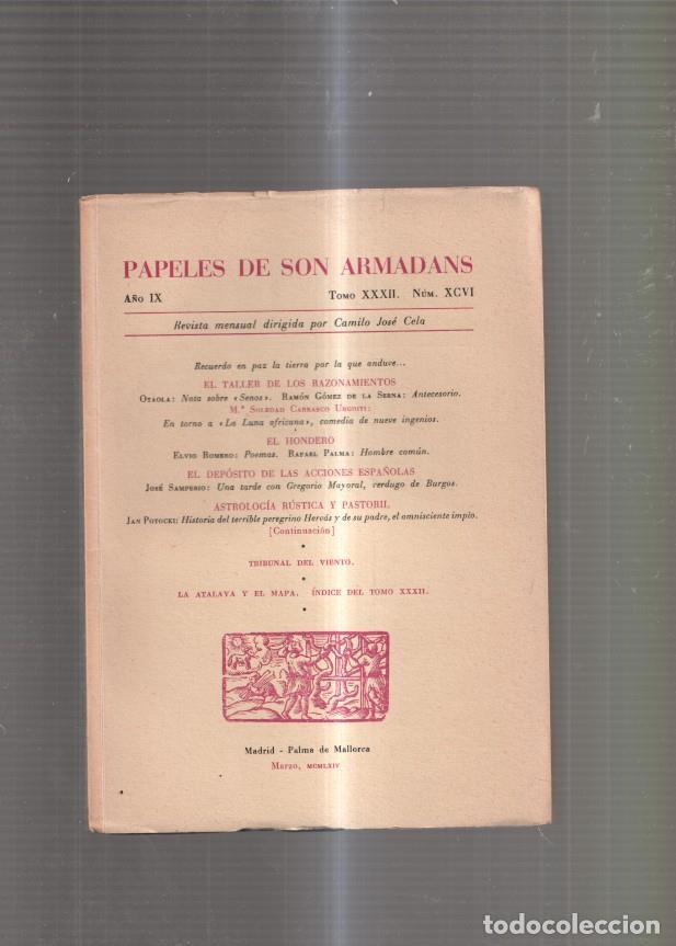 B&uuml;cher: Papeles de Son Armadans Tomo 32, numero 96: El taller de los razonamientos- - varios