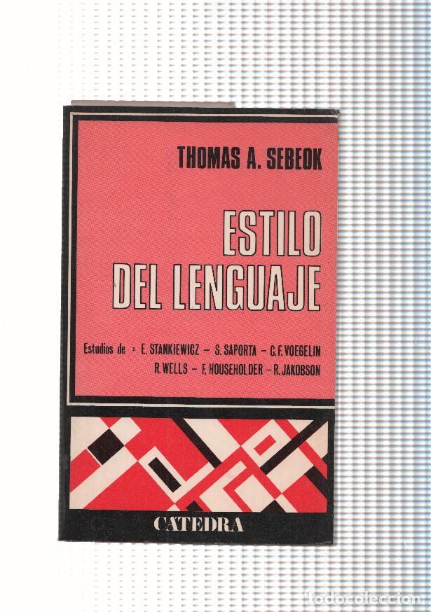 books: Estilo del lenguaje - Thomas A. Sebeok