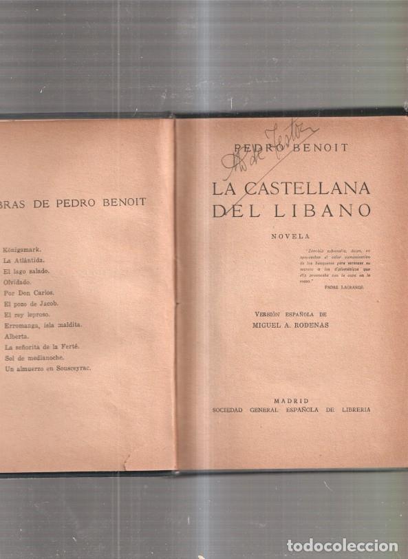 Libros: La Castellana del Libano - Pedro Benoit - Foto 1
