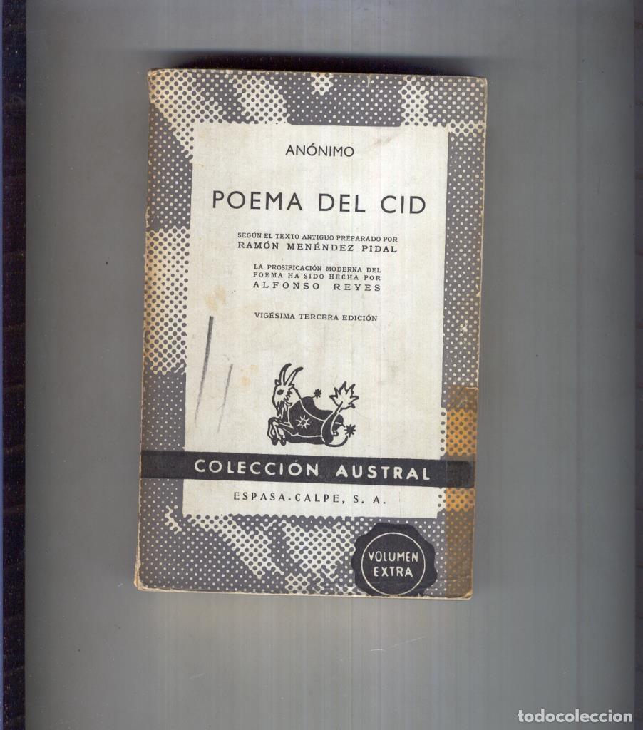 Libros: Austral numero 0005: Poema del Cid - Anonimo - Foto 1