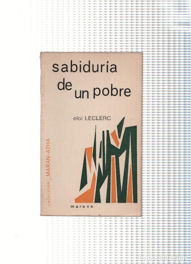 Libros: Sabiduria de un pobre - Eloi Leclerc - Foto 1
