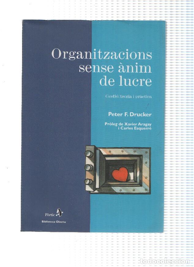 Libros: Organitzacions sense anim de lucre - Peter F. Drucker - Foto 1