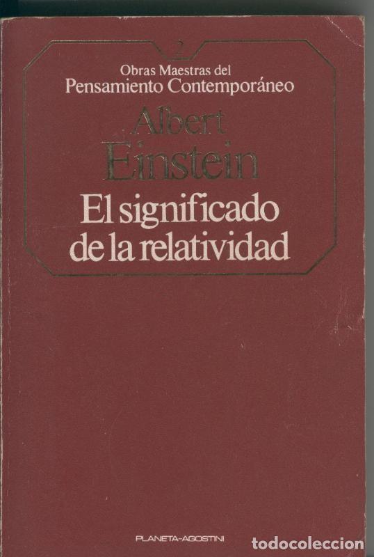 Libros: El significado de la relatividad - Albert Einstein - Foto 1