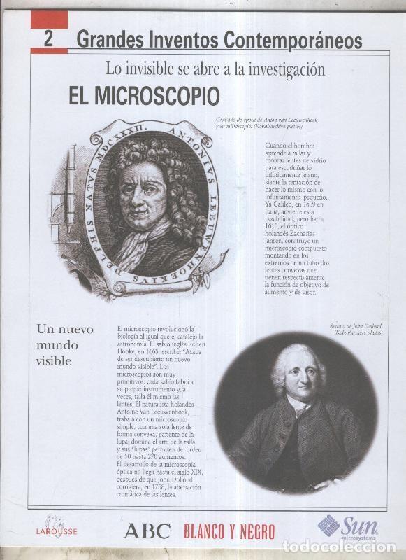 Libros: Grandes Inventos Contemporaneos numero 02: El miscroscopio - Varios