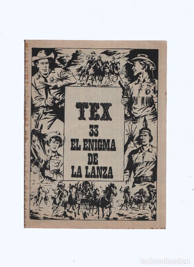 Libros: Tex numero 33: El enigma de la lanza (ejemplar sin la cubierta) - Varios - Foto 1