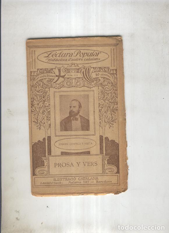 Libri di seconda mano: Prosa y Vers - Joseph Cortils y vieta