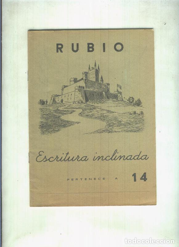 Libri di seconda mano: Cuaderno de escritura numero 14: Escritura inclinada - Rubio