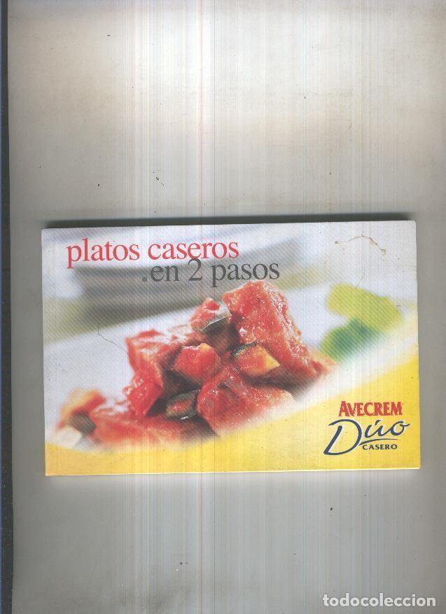 Libros: Platos caseros en 2 pasos - varios