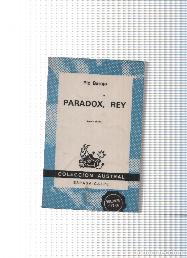 Libri di seconda mano: Paradox, rey - Pio Baroja