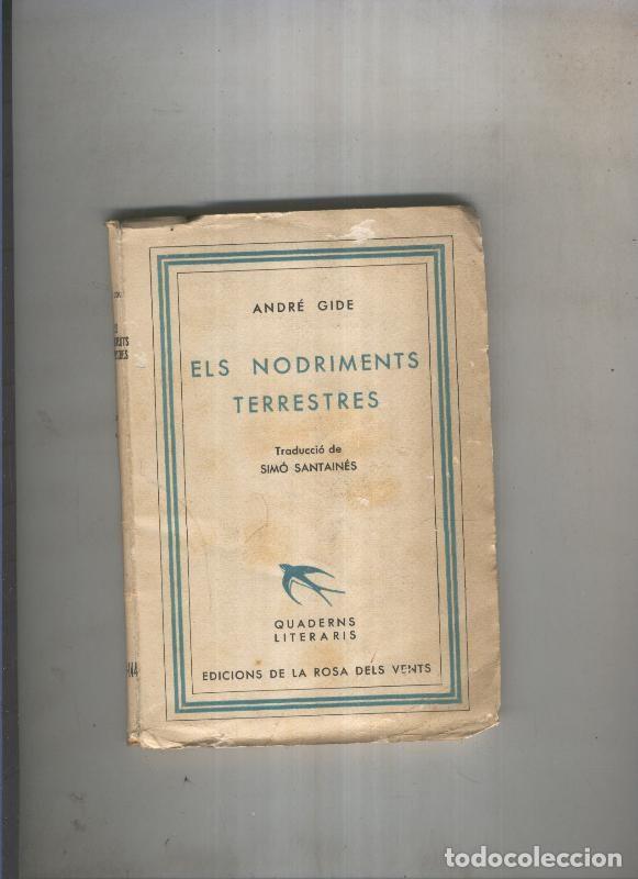 Libros: Els nodriments terrestres - Andre Gide - Foto 1