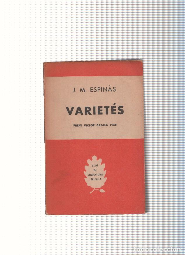 Libros: Varietes - J.M. Espinas