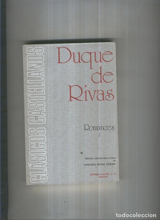 Libros: Duque de Rivas: Romances I - Duque de Rivas - Foto 1