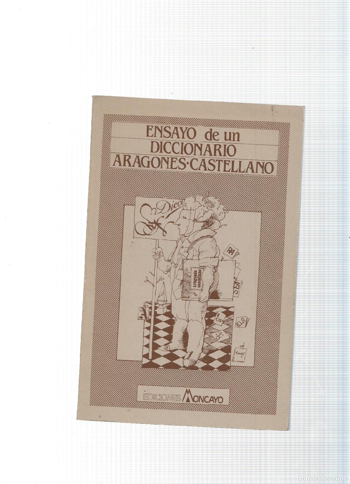 Livros em segunda m&atilde;o: Ensayo de un diccionario Aragones-Castellano - varios