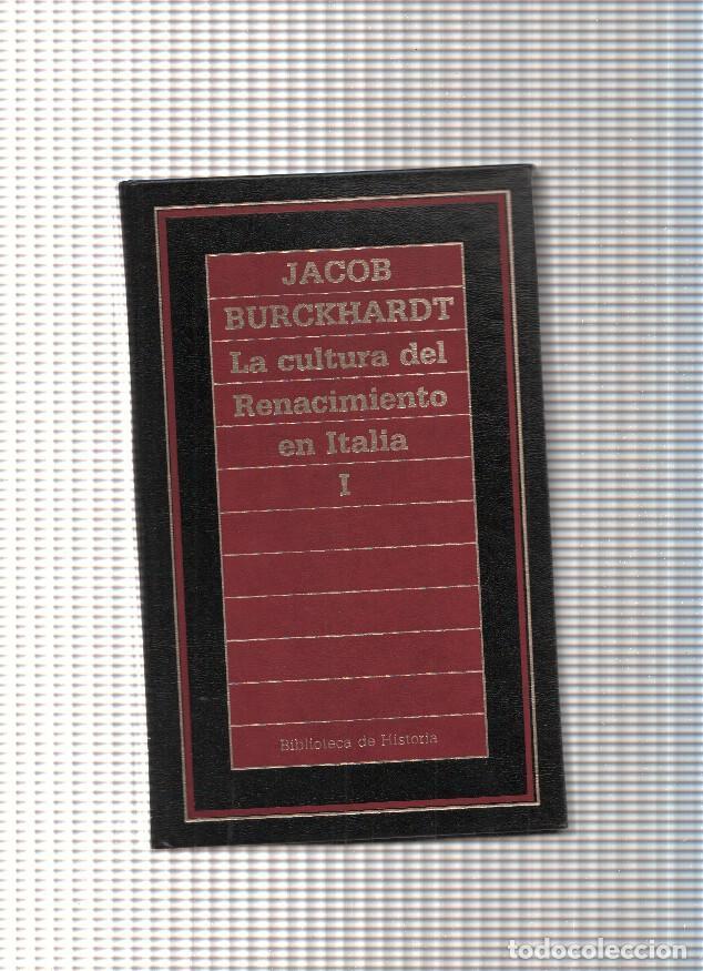 B&uuml;cher: La cultura del Renacimiento en Italia Vol. I - Jacob Burckhardt