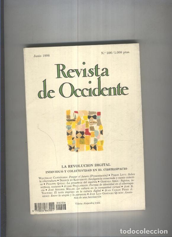 Libros: Revista de occidente numero 206 - varios - Foto 1