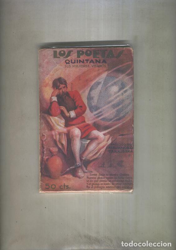 Libros: Los poetas numero 014: Quintana sus mejores versos - Manuel Jose Quintana
