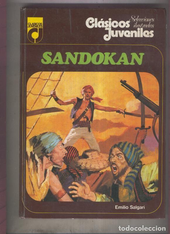Libri di seconda mano: Clasicos Juveniles Topela: Sandokan - Emilio Salgari, dibujos: Jesus Duran