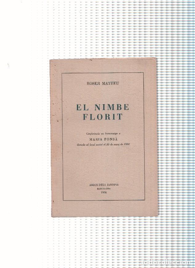 Libros: El nimbe florit - Roser Matheu - Foto 1
