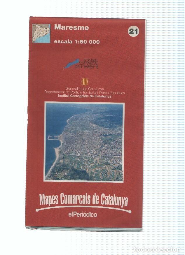 Libros: Mapes Comarcals de Catalunya numero 21: Maresme - Varios - Foto 1