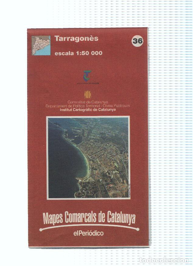 Libros: Mapes Comarcals de Catalunya numero 36: Tarragones - Varios - Foto 1