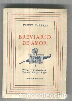 Libros: Breviario de amor - Miguel Saperas - Foto 1