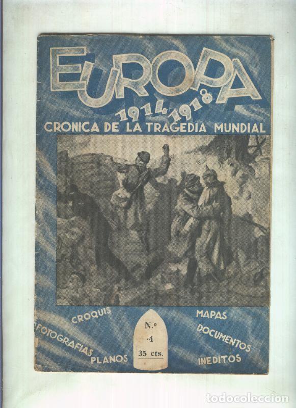Libros: Europa 1914-1918 cronica de la tragedia mundial: fasciculo numero 4 - H.Dunkley Golsworthy (capitan