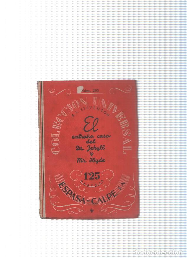 Libri di seconda mano: Coleccion Universal numero 205: El extra&ntilde;o caso del Dr. Jekyll y Mr. Hide - R.L. Stevenson