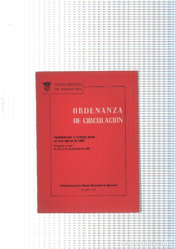 B&uuml;cher: Ordenanza de circulacion, tomo VI - varios