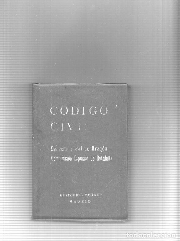 Libros: Codigo Civil ( letras de la cubierta algo borradas ) - Varios - Foto 1
