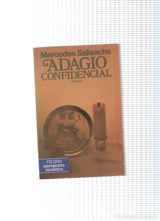 Livros em segunda m&atilde;o: coleccion popular: Adagio confidencial - Mercedes Salisachs