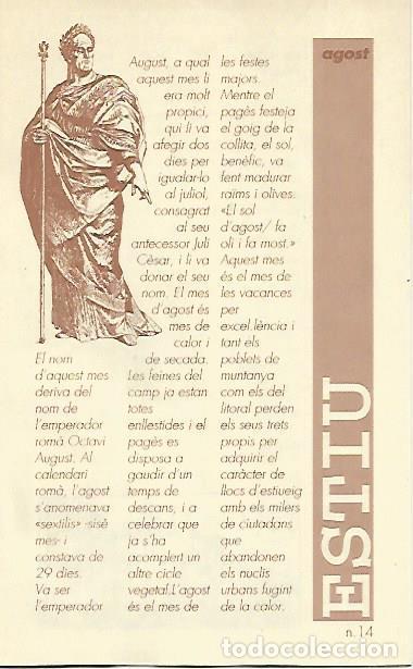 Libri di seconda mano: LIBRITO 7013: Estiu. Agost. Nuemro 14 - Joan Amades