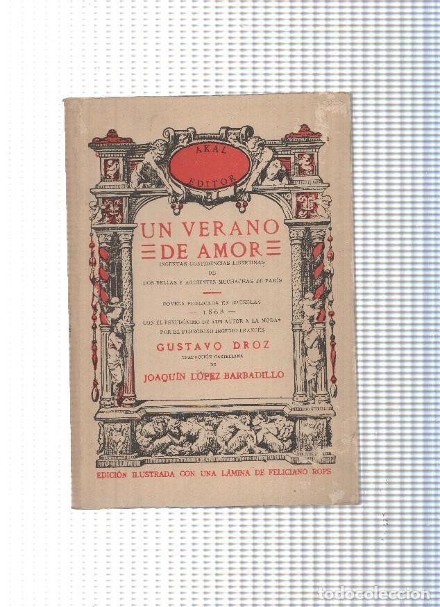 Libros: Un verano de amor - Gustavo Droz - Foto 1