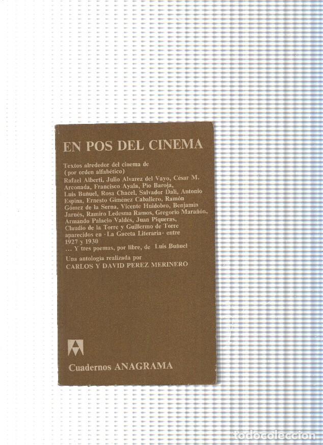 Libros: Cuadernos Anagrama: En pos del cinema - varios - Foto 1