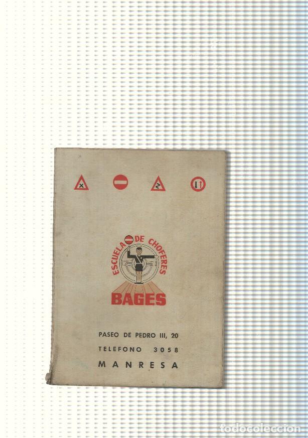 books: Cartilla de ense&ntilde;anzapara conductores de automoviles. Escuela de choferes Bages - Varios